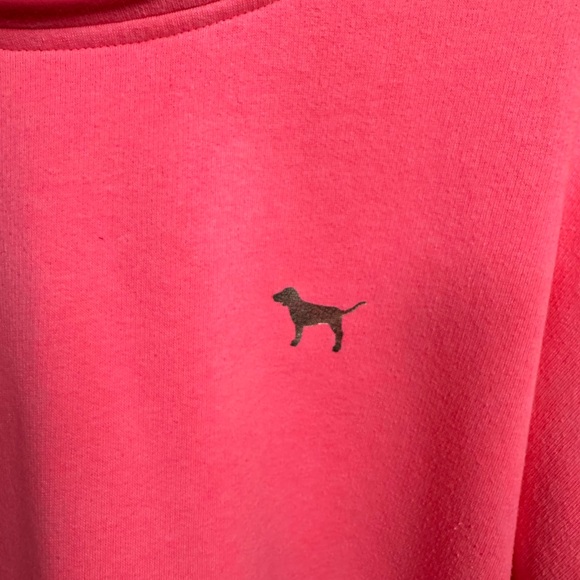 PINK Victoria’s Secret Pullover Sweatshirt Large Pink Logo Crewneck Lounge - Picture 4 of 6